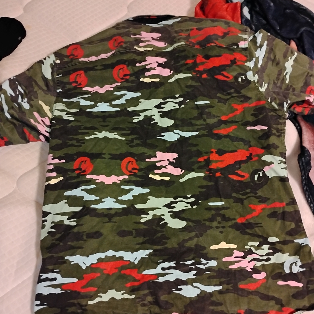 Men's Camouflage Casual Button Down Shirt